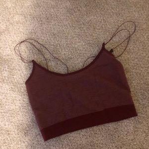 Urban outfitters burgundy crop top